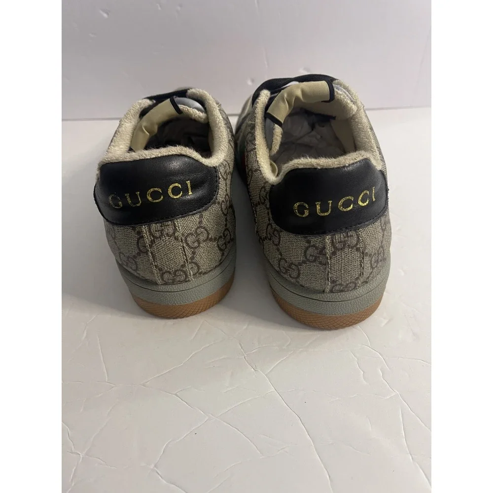 Gucci Screener GG‎ Canvas Low-Top Sneakers Size 10 - Picture 11 of 16